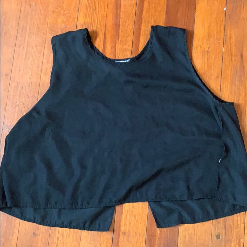 Black tank top